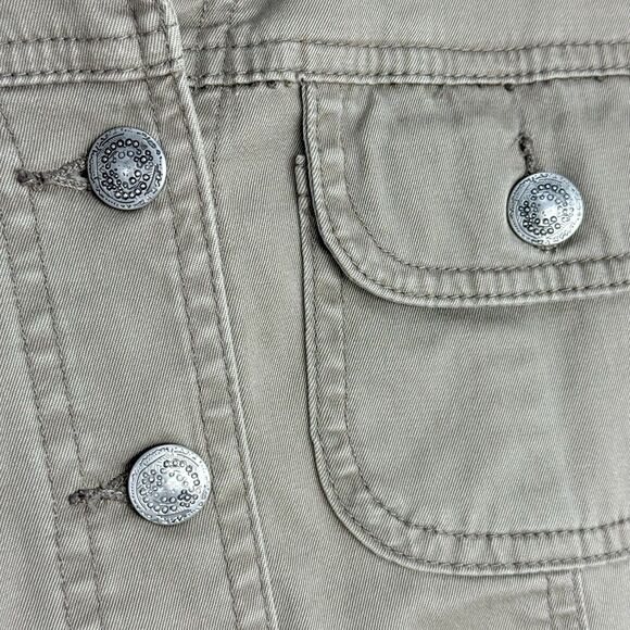 Live a Little LAL Denim Jean Jacket, Women Size M Brown Button Cotton - Picture 14 of 16